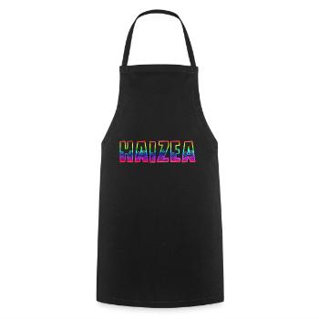 Haizea RS Rainbow - Cooking Apron - black - Front - AI Model Male 185 dark (185cm)