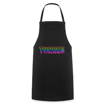 Torres RS Arc-en-ciel - Tablier de cuisine - noir - Devant - AI Model Male 185 dark (185cm)