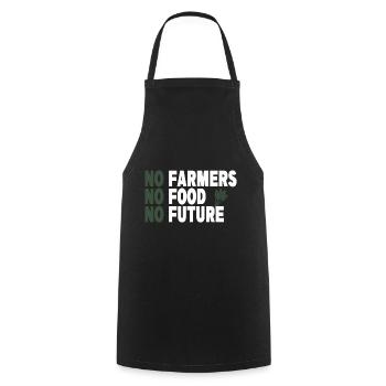 Pas d’agriculteurs Pas de nourriture Pas d’avenir - Tablier de cuisine - noir - Devant - AI Model Male 185 dark (185cm)