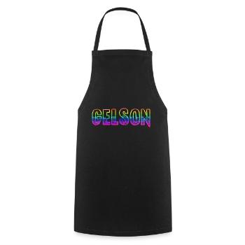 gelson rs arc-en-ciel - Tablier de cuisine - noir - Devant - AI Model Male 185 dark (185cm)