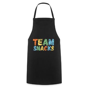 Team Snacks - Cooking Apron - black - Front - AI Model Male 185 dark (185cm)