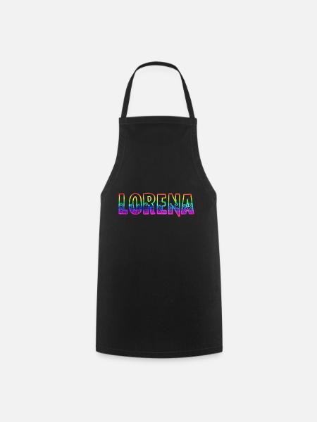 lorena rs regenbogen - Kochschürze - Schwarz
