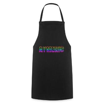 Aymeric RS Arc-en-ciel - Tablier de cuisine - noir - Devant - AI Model Male 185 dark (185cm)