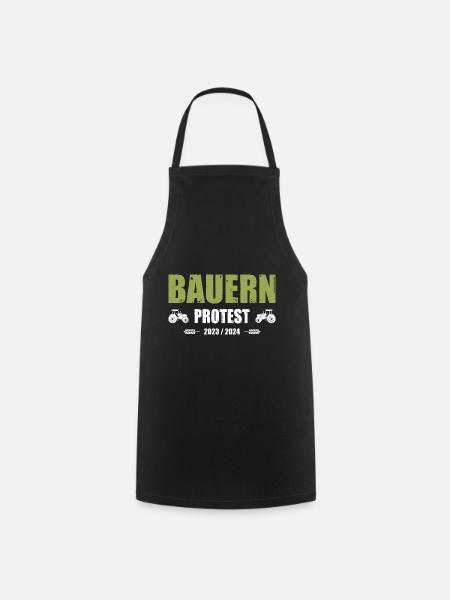 Bauernprotest Bauerndemo Bauer Landwirt Demo - Kochschürze - Schwarz