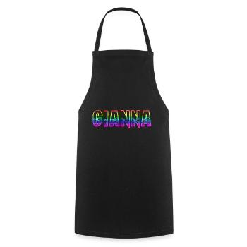 gianna rs arc-en-ciel - Tablier de cuisine - noir - Devant - AI Model Male 185 dark (185cm)