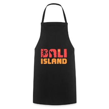 Surfergirl Bali Surfer Surfboard - Cooking Apron - black - Front - AI Model Male 185 dark (185cm)