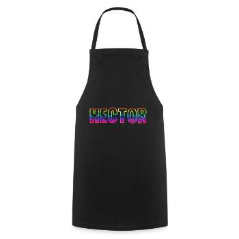 Hector RS Arc-en-ciel - Tablier de cuisine - noir - Devant - AI Model Male 185 dark (185cm)