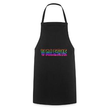 valérie rs arc-en-ciel - Tablier de cuisine - noir - Devant - AI Model Male 185 dark (185cm)
