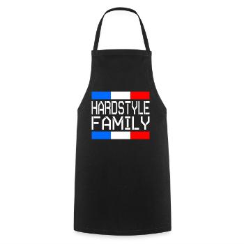 Hardstyle Family France - Tablier de cuisine - noir - Devant - AI Model Male 185 dark (185cm)