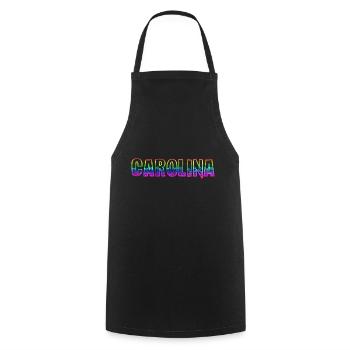 carolina rs regenbogen - Kochschürze - Schwarz - Vorne - AI Model Male 185 dark (185cm)