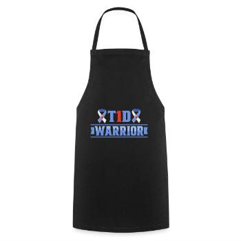 Diabetes Awareness Blue Diabetes Band Diabetes - Cooking Apron - black - Front - AI Model Male 185 dark (185cm)