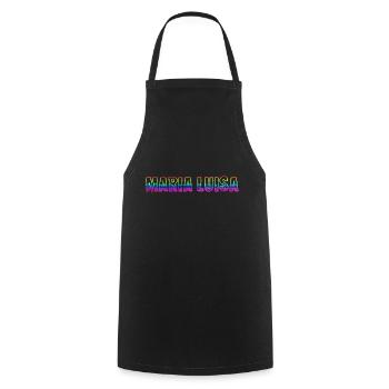 Maria Luisa RS Arc-en-ciel - Tablier de cuisine - noir - Devant - AI Model Male 185 dark (185cm)