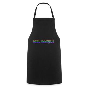 Jose Manuel RS Rainbow - Cooking Apron - black - Front - AI Model Male 185 dark (185cm)