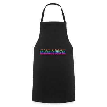 azahara rs regenbogen - Kochschürze - Schwarz - Vorne - AI Model Male 185 dark (185cm)