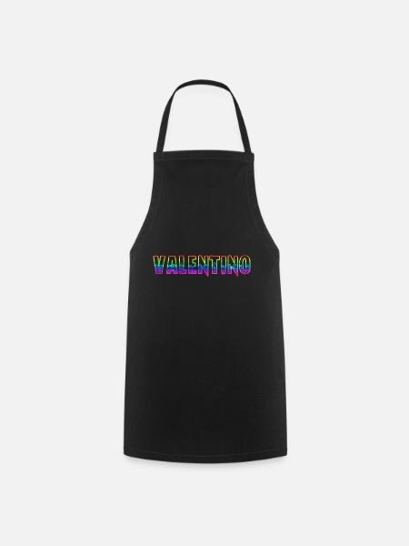 valentino rs arc-en-ciel - Tablier de cuisine - noir