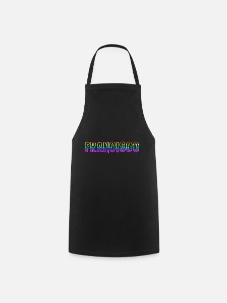 francisco rs regenbogen - Kochschürze - Schwarz