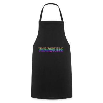 tranquillo rs arc-en-ciel - Tablier de cuisine - noir - Devant - AI Model Male 185 dark (185cm)