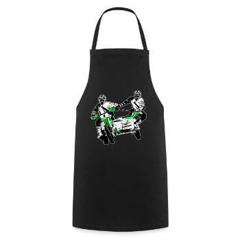 Sidecarcross - sidecar moto cross - Cooking Apron - black - Front - AI Model Male 185 dark (185cm)