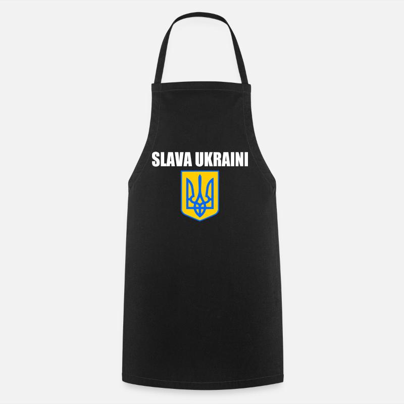Ukraine - Tablier de cuisine - noir