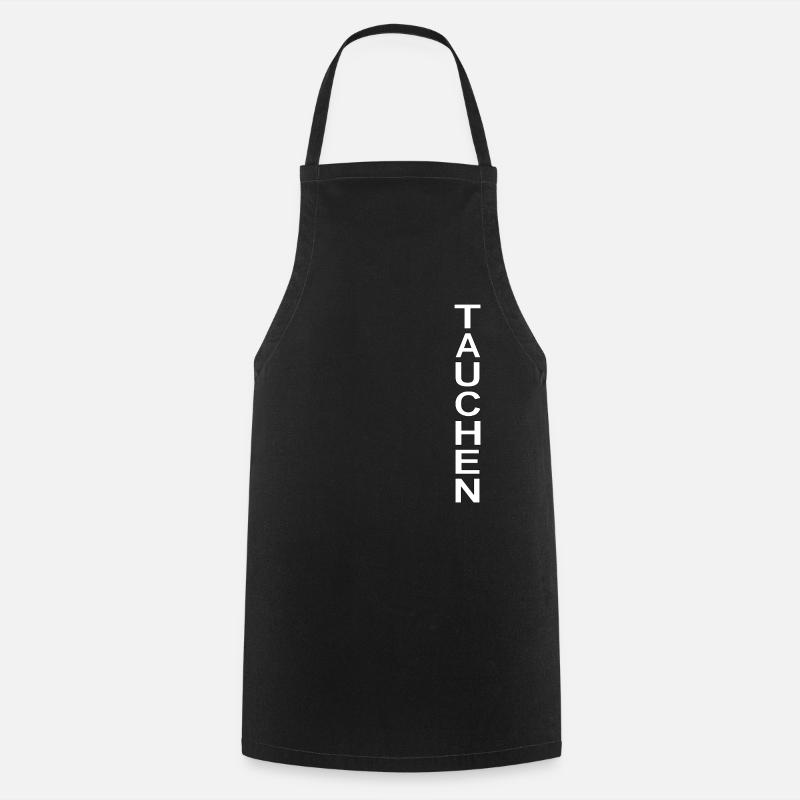 Cadeau des Écritures de plongée - Tablier de cuisine - noir