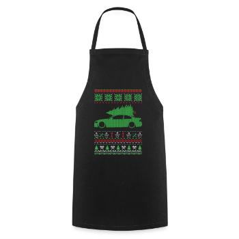 Christmas Ugly Sweater - Kochschürze - Schwarz - Vorne - AI Model Male 185 dark (185cm)