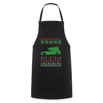 Christmas Ugly Sweater - Kochschürze - Schwarz - Vorne - AI Model Male 185 dark (185cm)