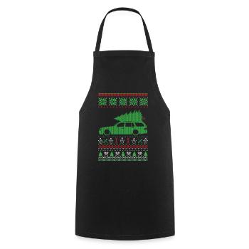 Christmas Ugly Sweater - Kochschürze - Schwarz - Vorne - AI Model Male 185 dark (185cm)