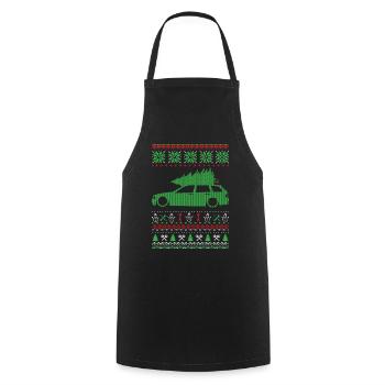 Christmas Ugly Sweater - Kochschürze - Schwarz - Vorne - AI Model Male 185 dark (185cm)