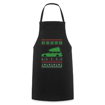 Christmas Ugly Sweater - Kochschürze - Schwarz - Vorne - AI Model Male 185 dark (185cm)