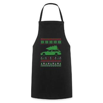 Christmas Ugly Sweater - Kochschürze - Schwarz - Vorne - AI Model Male 185 dark (185cm)