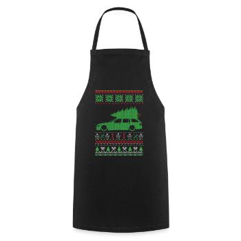 Christmas Ugly Sweater - Kochschürze - Schwarz - Vorne - AI Model Male 185 dark (185cm)