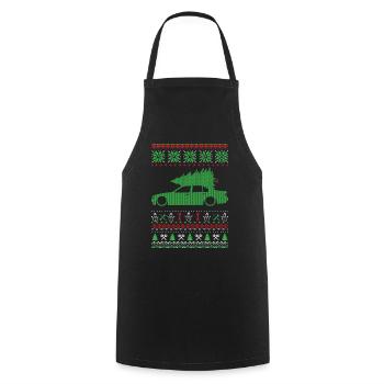 Christmas Ugly Sweater - Kochschürze - Schwarz - Vorne - AI Model Male 185 dark (185cm)