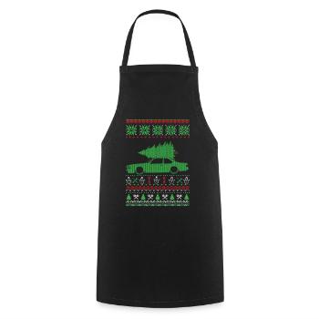 Christmas Ugly Sweater - Kochschürze - Schwarz - Vorne - AI Model Male 185 dark (185cm)
