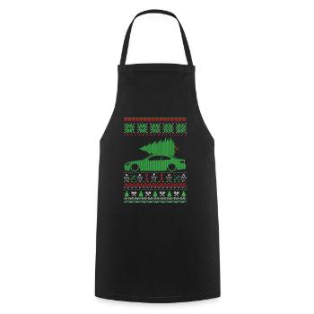 Christmas Ugly Sweater - Kochschürze - Schwarz - Vorne - AI Model Male 185 dark (185cm)