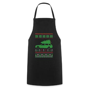 Christmas Ugly Sweater - Kochschürze - Schwarz - Vorne - AI Model Male 185 dark (185cm)