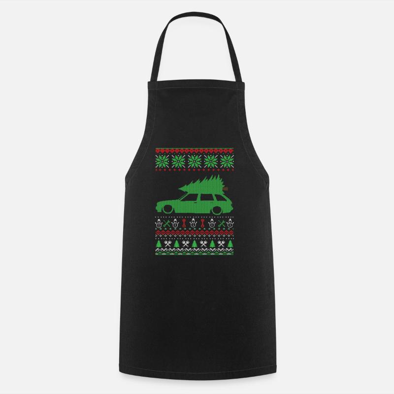 Christmas Ugly Sweater - Cooking Apron - black