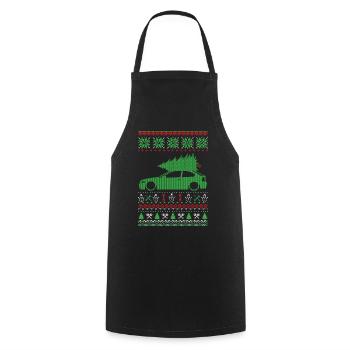 Christmas Ugly Sweater - Kochschürze - Schwarz - Vorne - AI Model Male 185 dark (185cm)