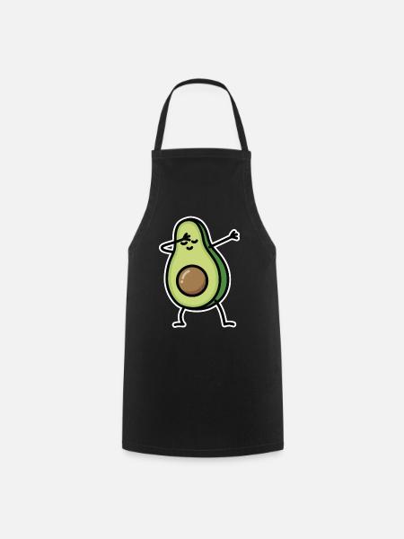Avocado dab dabbing - Kochschürze - Schwarz
