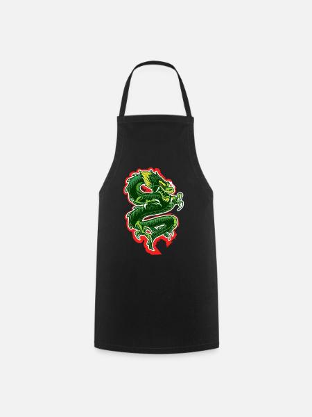 Dragon - Tablier de cuisine - noir