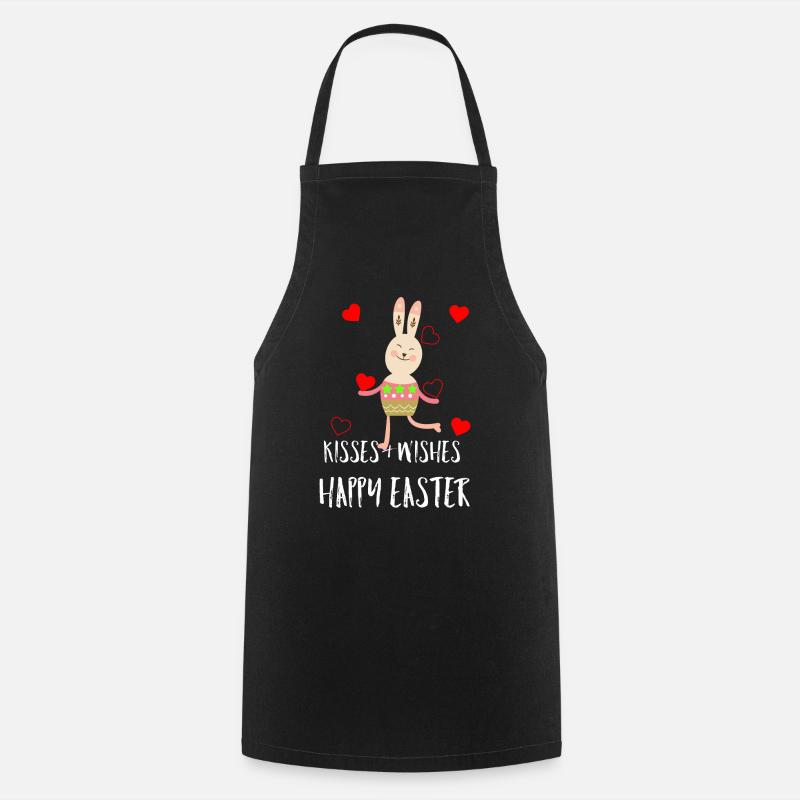 Easter Easter Easter Easter Easter Easter Happy - Cooking Apron - black