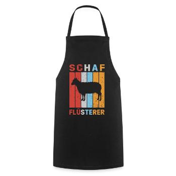 Schaf Flüsterer Schafe Schafbock Lamm Schäfer - Kochschürze - Schwarz - Vorne - AI Model Male 185 dark (185cm)