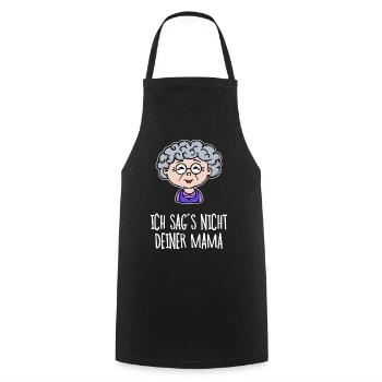 Oma Lustig Statement Großmutter Alte Frau Brille - Kochschürze - Schwarz - Vorne - AI Model Male 185 dark (185cm)