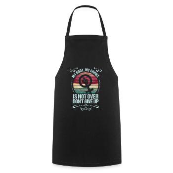 My body, my choice - Cooking Apron - black - Front - AI Model Male 185 dark (185cm)