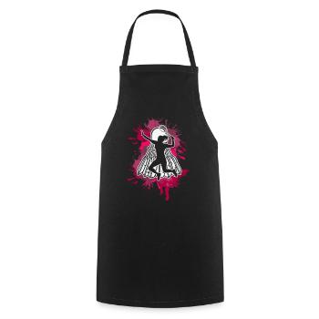 Badminton - Cooking Apron - black - Front - AI Model Male 185 dark (185cm)