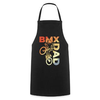 BMX Dad - Cooking Apron - black - Front - AI Model Male 185 dark (185cm)