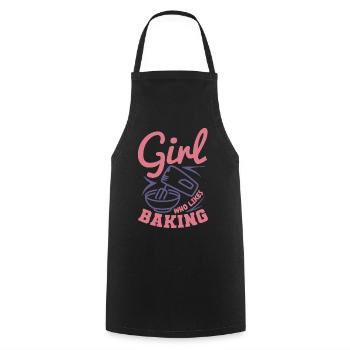 Baker - Cooking Apron - black - Front - AI Model Male 185 dark (185cm)