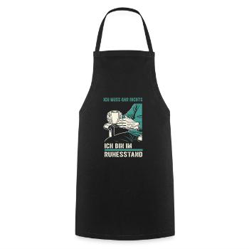 Grandpa Pension 2025 Grandson Gift Retirement Funny - Cooking Apron - black - Front - AI Model Male 185 dark (185cm)
