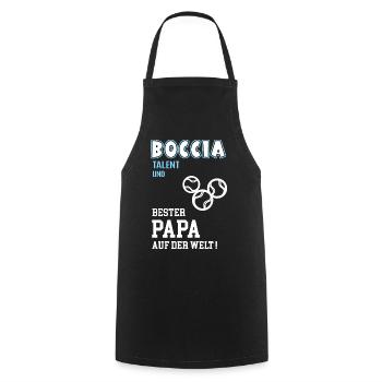 Boccia Best Dad Father Father's Day Birthday Boule - Cooking Apron - black - Front - AI Model Male 185 dark (185cm)
