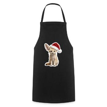 Little desert fox with big ears - Cooking Apron - black - Front - AI Model Male 185 dark (185cm)