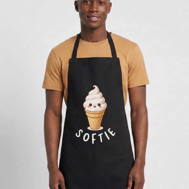 Softie. Softeis Liebe Eiscreme Statement Kochschürze
